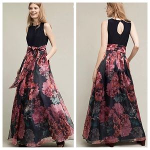 Anthropologie Moulinette Soeurs Blooming Bow Womens NWT Formal Gown Maxi Dress 8